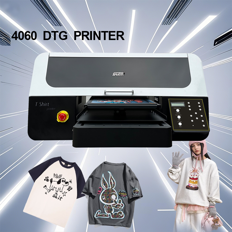 Commercial Shirt Printing Machine - 티셔츠 디지털 프린터 4060 모델 XP600/I1600A1/I3200A1*2
