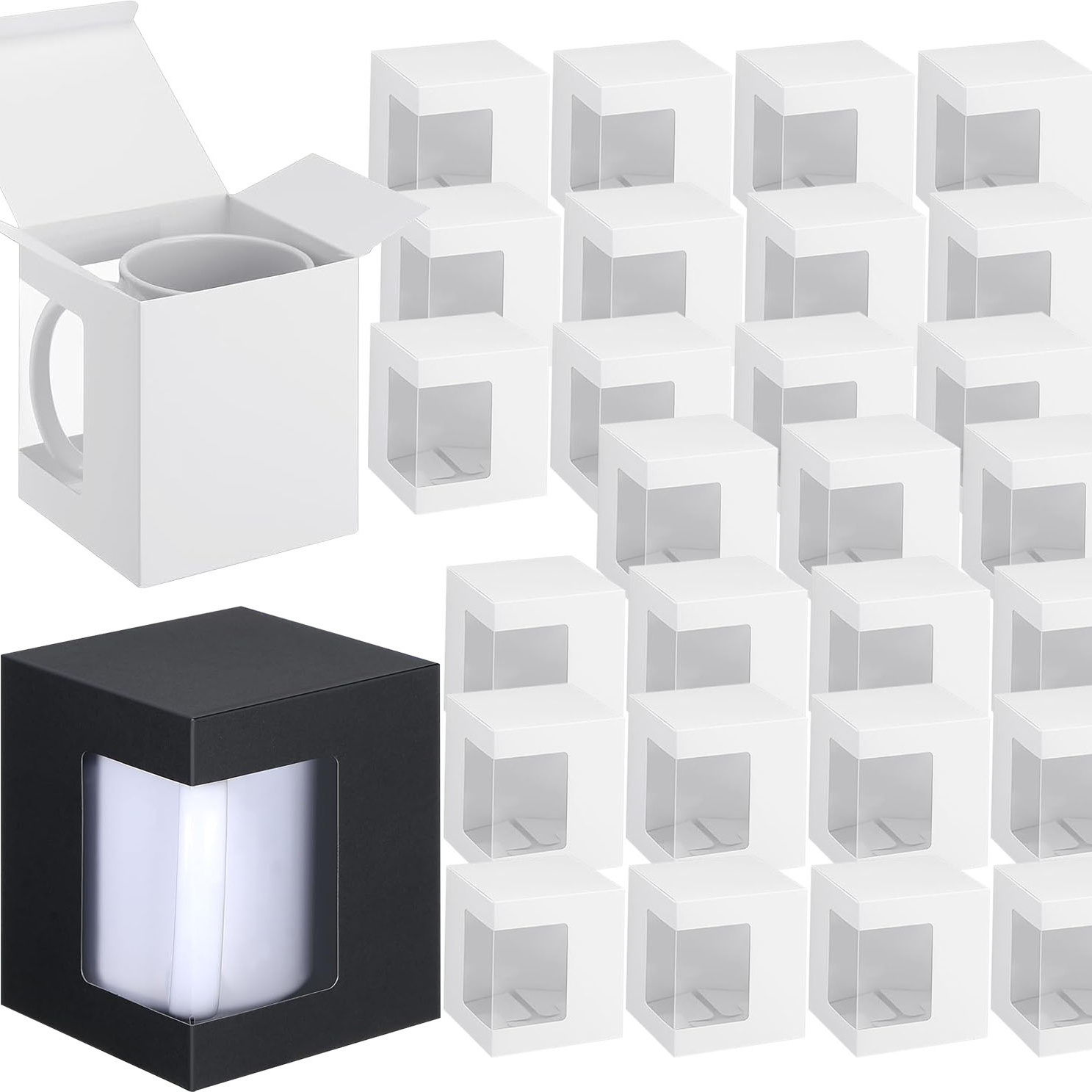 Sublimation Mug Blank - 승화 머그컵용 12팩 선물 상자, 창이