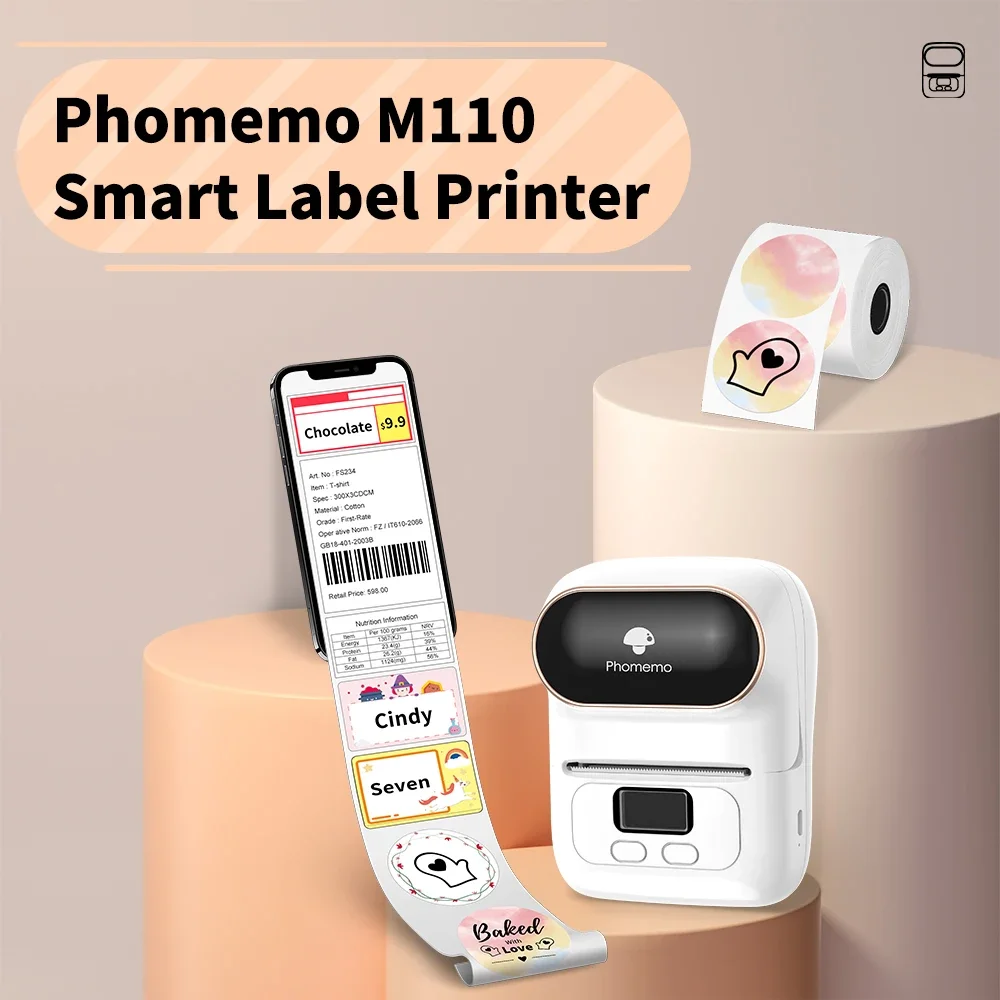 휴대용 열 라벨 메이커 미니 프린터, 블루투스 라벨링  - Commercial Shirt Printing Machine 리뷰 및 가격