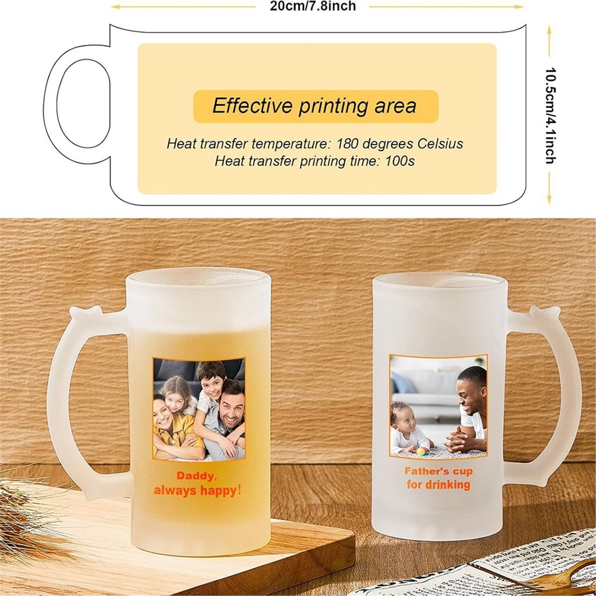 2개 세트 승화 인쇄용 빈 맥주잔, 선물용 맞춤형 컵, - Sublimation Mug Blank 리뷰 및 가격