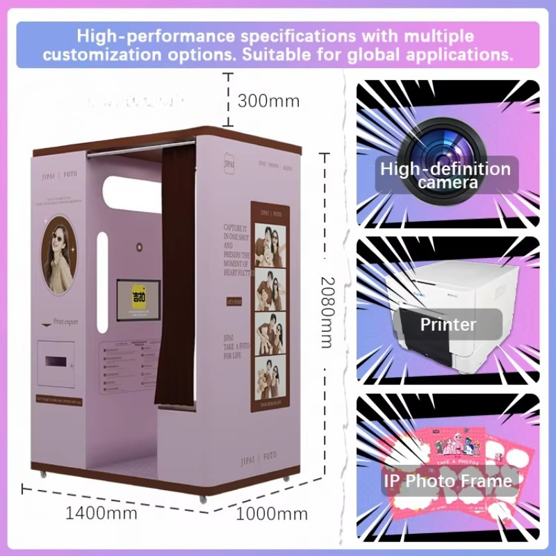 맞춤형 셀피 부스 자동 즉석 사진 인쇄 키오스크 공장  - Commercial Printing Supplies 리뷰 및 가격
