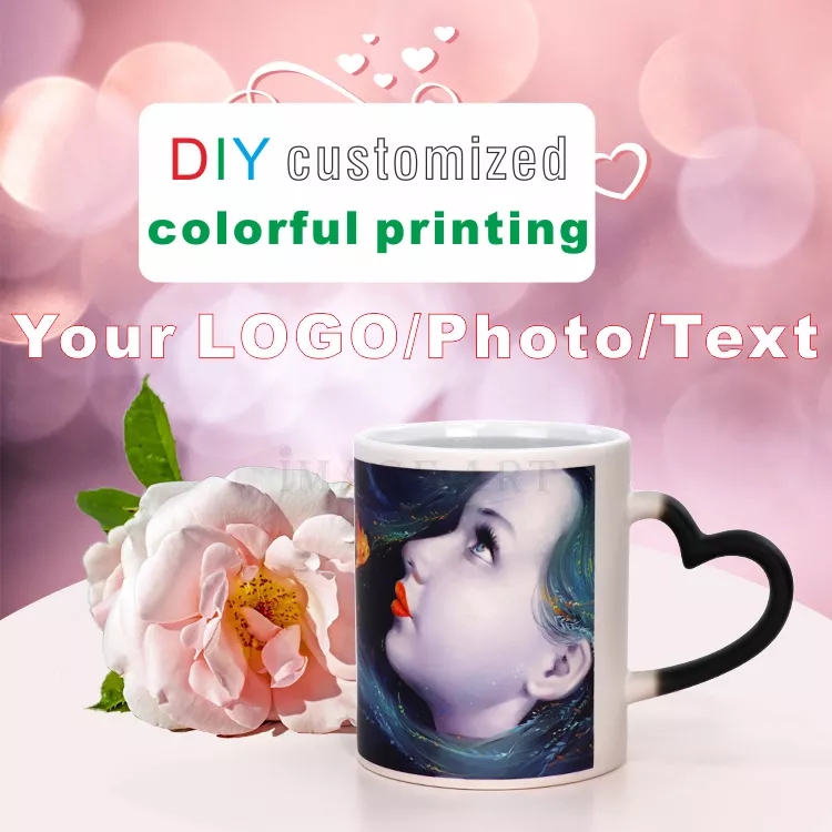 DIY 맞춤형 매직 머그컵 350ML 온수 전사 컬러  - Sublimation Mug Blank 리뷰 및 가격