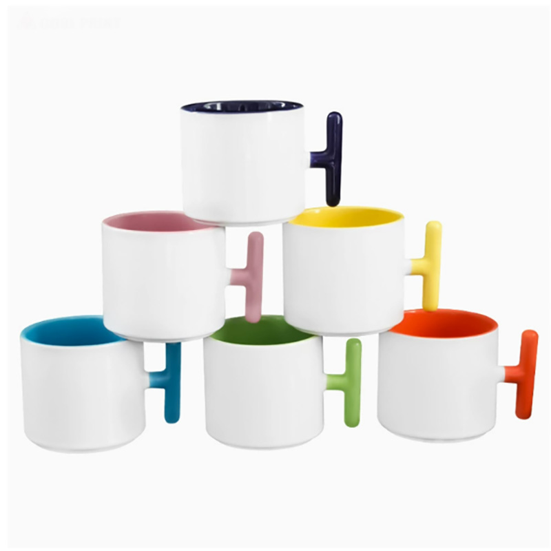 2개 세트 창의적인 T자형 손잡이 세라믹 머그컵 승화  - Sublimation Mug Blank 리뷰 및 가격