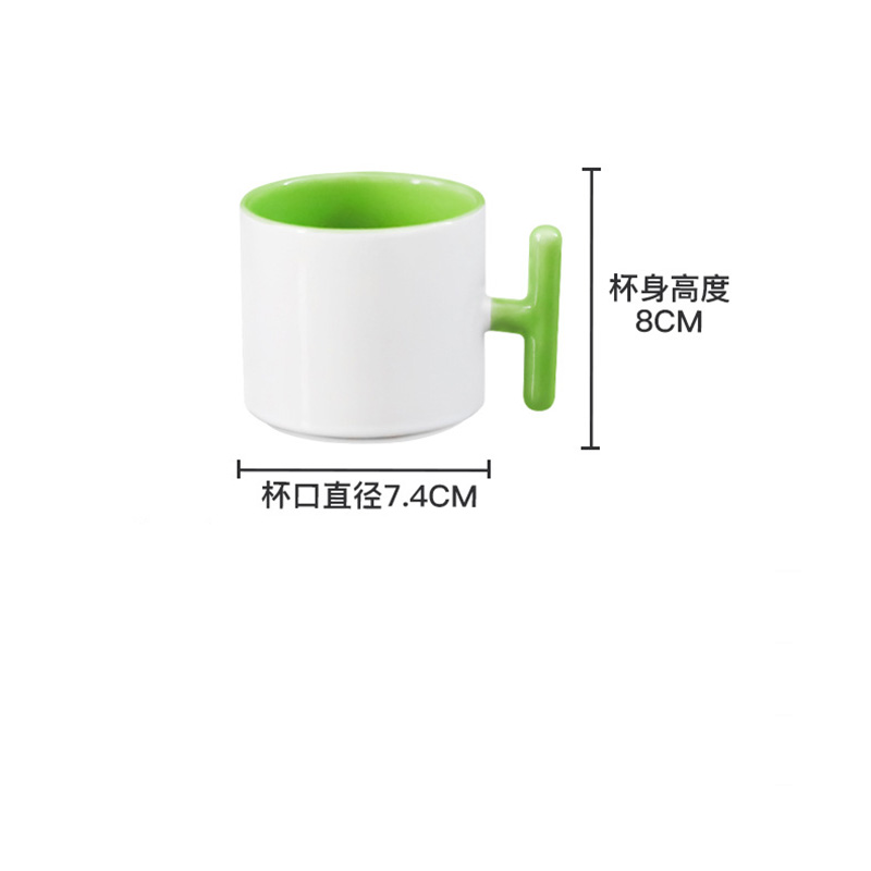 2개 세트 창의적인 T자형 손잡이 세라믹 머그컵 승화  - Sublimation Mug Blank 리뷰 및 가격