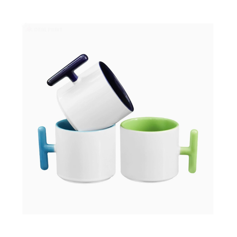 2개 세트 창의적인 T자형 손잡이 세라믹 머그컵 승화  - Sublimation Mug Blank 리뷰 및 가격